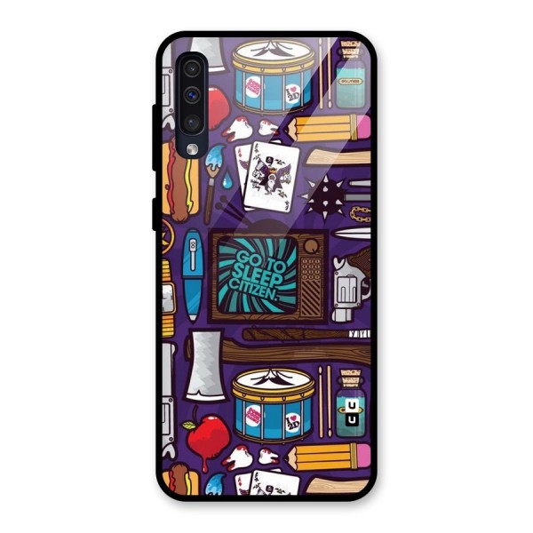 Go To Sleep Glass Back Case for Galaxy A50s