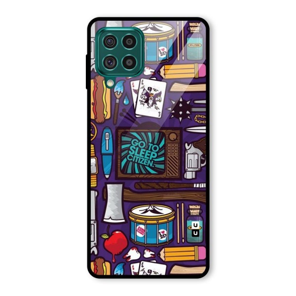 Go To Sleep Glass Back Case for Galaxy F62