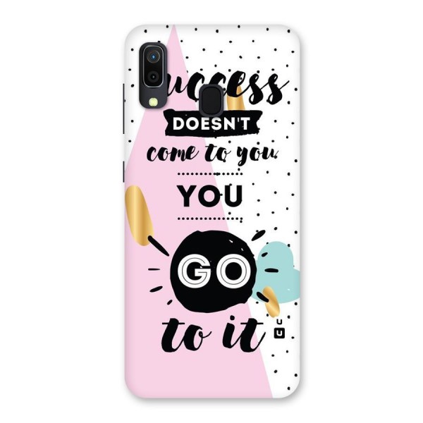 Go To Success Back Case for Galaxy A20