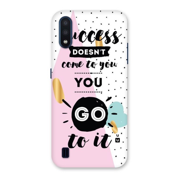 Go To Success Back Case for Galaxy M01