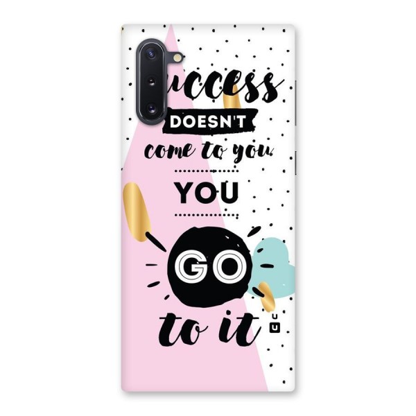 Go To Success Back Case for Galaxy Note 10