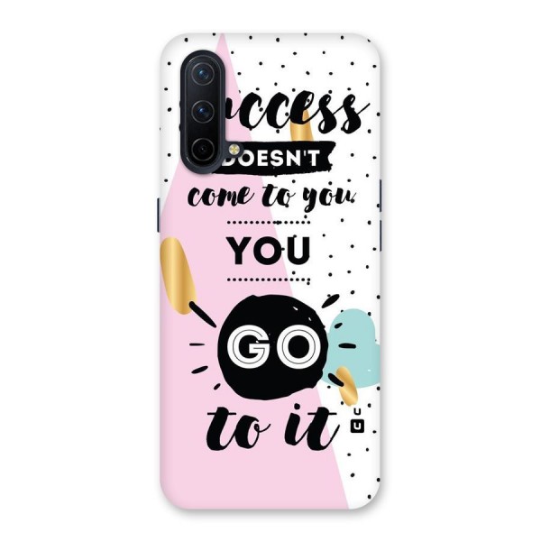 Go To Success Back Case for OnePlus Nord CE 5G