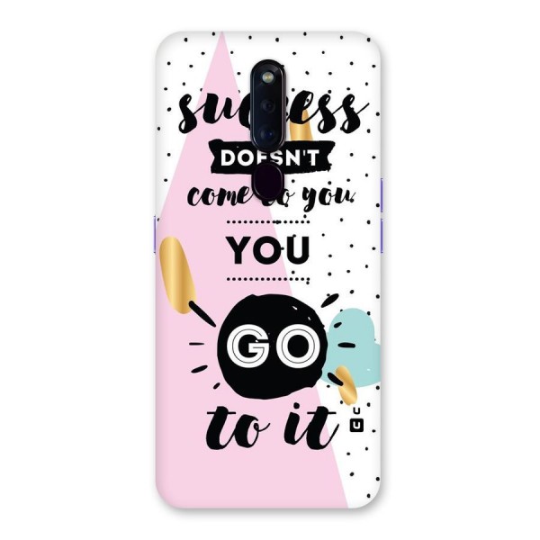 Go To Success Back Case for Oppo F11 Pro