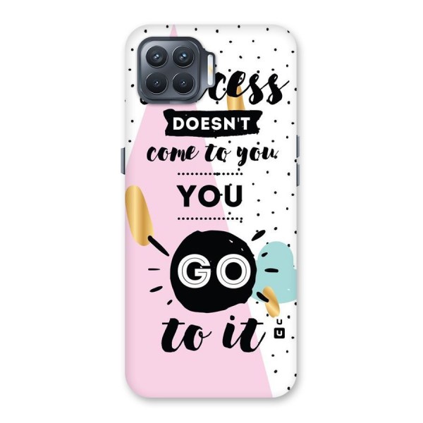 Go To Success Back Case for Oppo F17 Pro