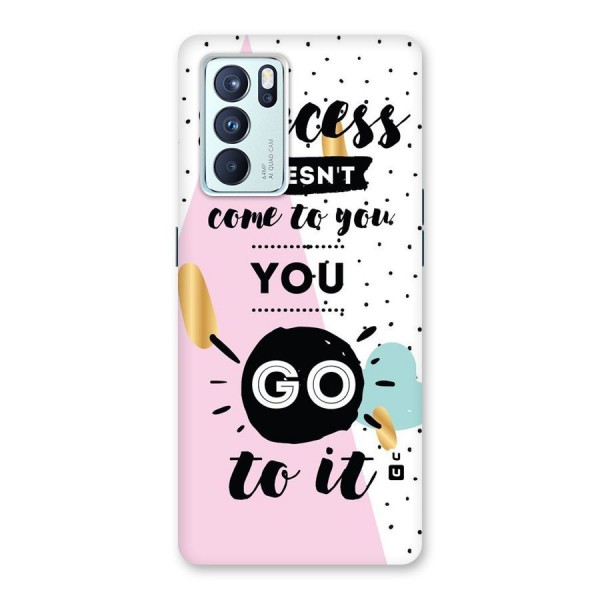 Go To Success Back Case for Oppo Reno6 Pro 5G