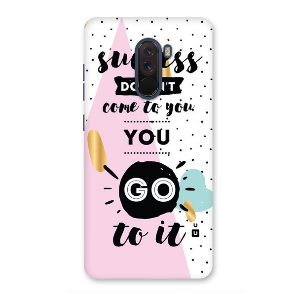 Go To Success Back Case for Poco F1