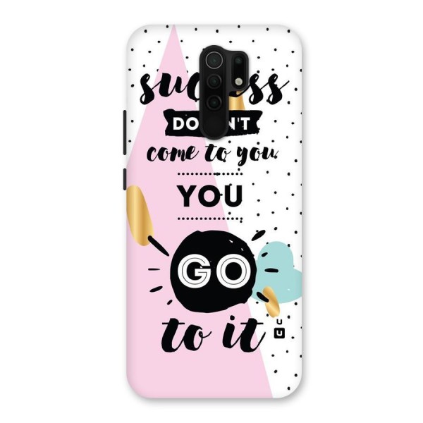 Go To Success Back Case for Redmi 9 Prime