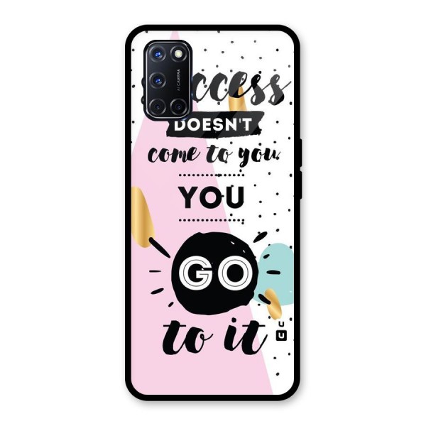 Go To Success Glass Back Case for Oppo A52