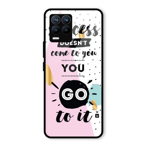 Go To Success Glass Back Case for Realme 8