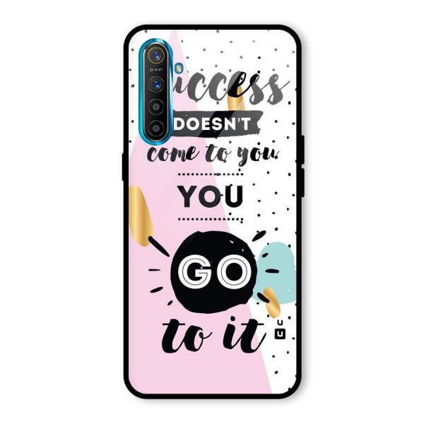 Go To Success Glass Back Case for Realme XT