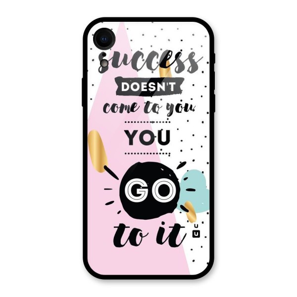 Go To Success Glass Back Case for XR