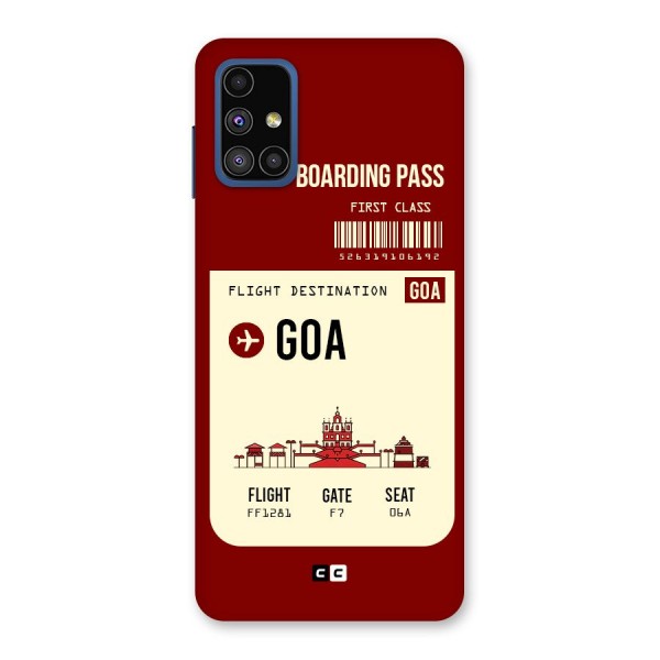 Goa Boarding Pass Back Case for Galaxy M51