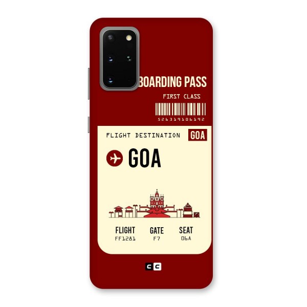 Goa Boarding Pass Back Case for Galaxy S20 Plus