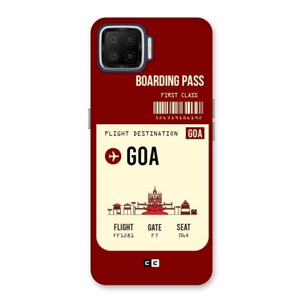 Goa Boarding Pass Back Case for Oppo F17