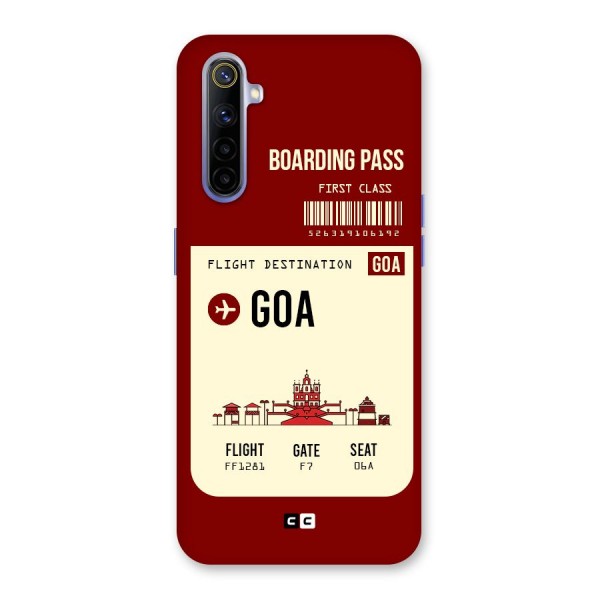 Goa Boarding Pass Back Case for Realme 6