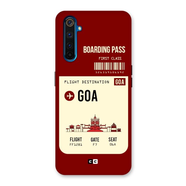 Goa Boarding Pass Back Case for Realme 6 Pro