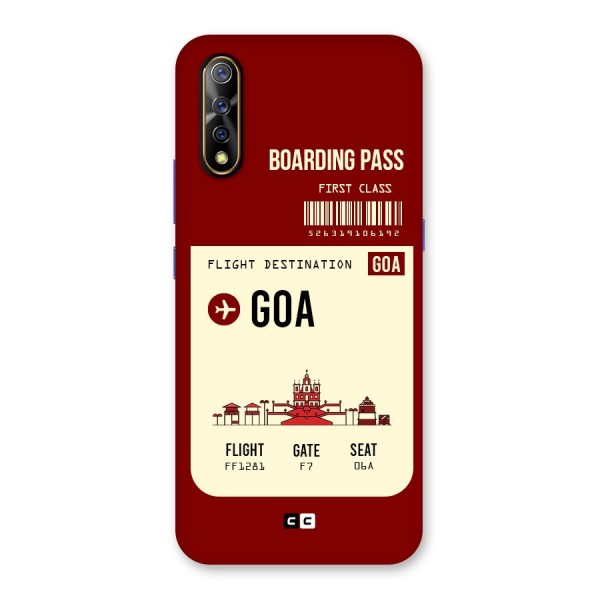 Goa Boarding Pass Back Case for Vivo Z1x