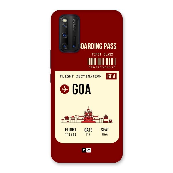 Goa Boarding Pass Back Case for Vivo iQOO 3