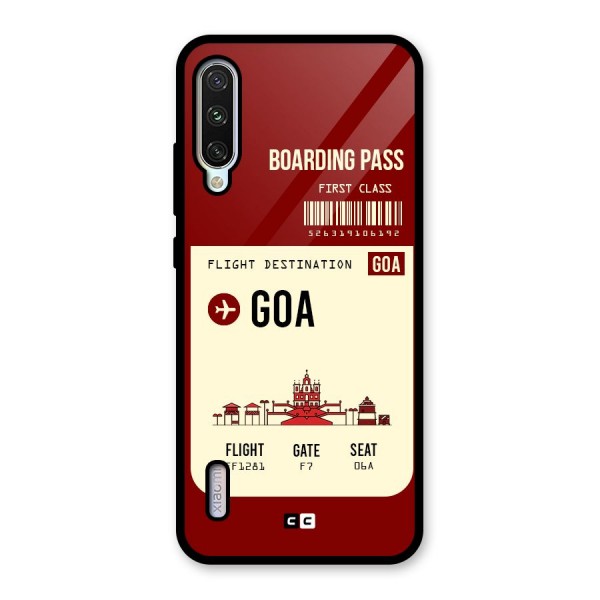 Goa Boarding Pass Glass Back Case for Mi A3