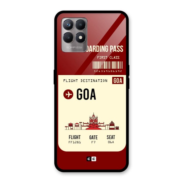 Goa Boarding Pass Glass Back Case for Realme 8i