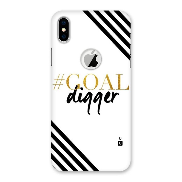 Goal Digger Back Case for iPhone XS Logo Cut