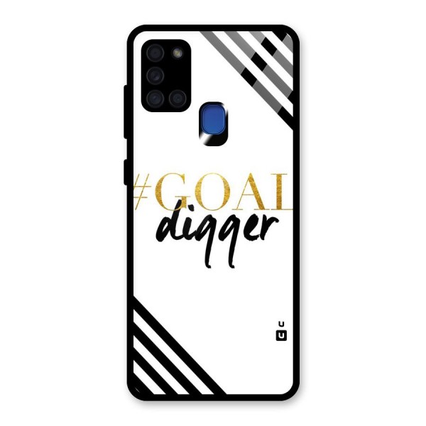 Goal Digger Glass Back Case for Galaxy A21s