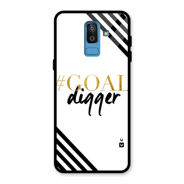 Goal Digger Glass Back Case for Galaxy J8