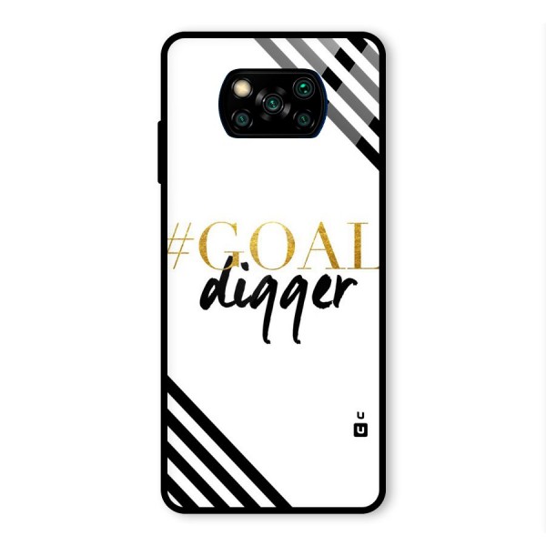 Goal Digger Glass Back Case for Poco X3 Pro