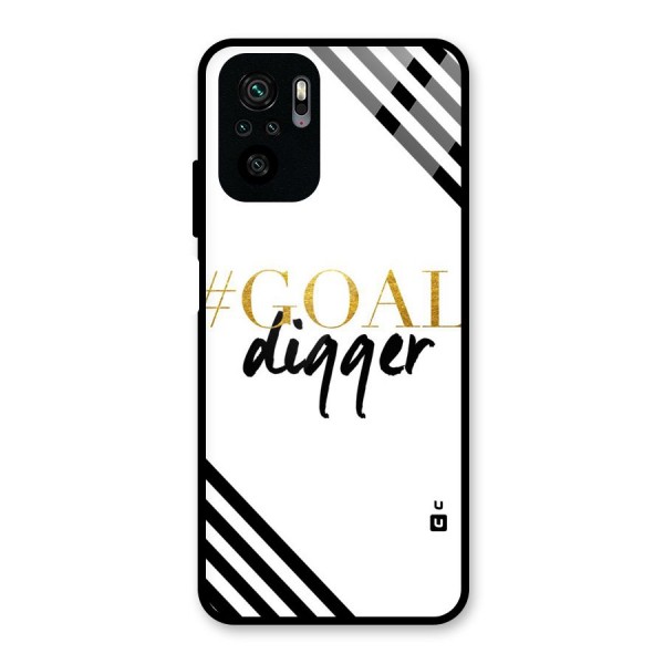 Goal Digger Glass Back Case for Redmi Note 10