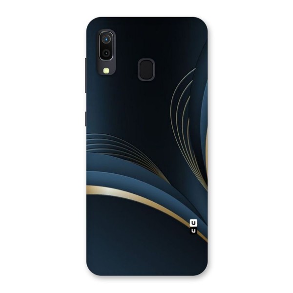 Gold Blue Beauty Back Case for Galaxy A20