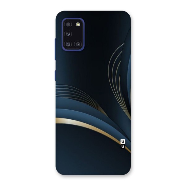 Gold Blue Beauty Back Case for Galaxy A31