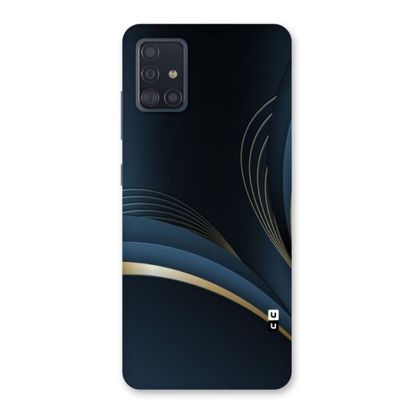 Gold Blue Beauty Back Case for Galaxy A51