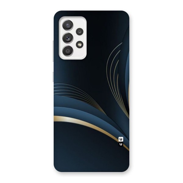 Gold Blue Beauty Back Case for Galaxy A52