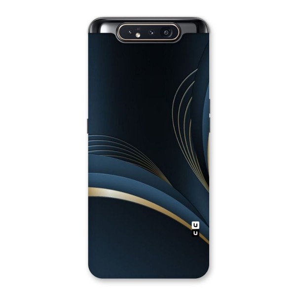 Gold Blue Beauty Back Case for Galaxy A80