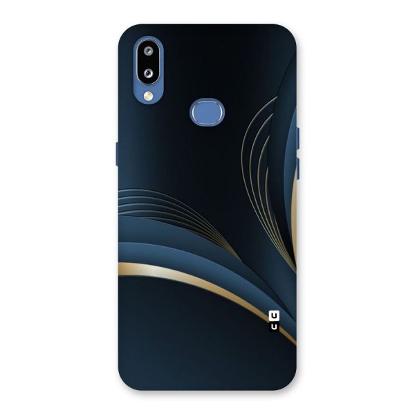 Gold Blue Beauty Back Case for Galaxy M01s