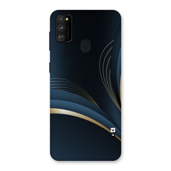 Gold Blue Beauty Back Case for Galaxy M21