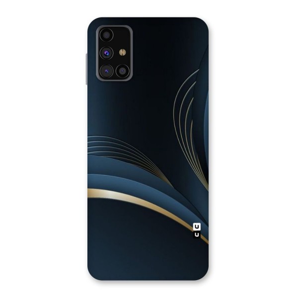 Gold Blue Beauty Back Case for Galaxy M31s