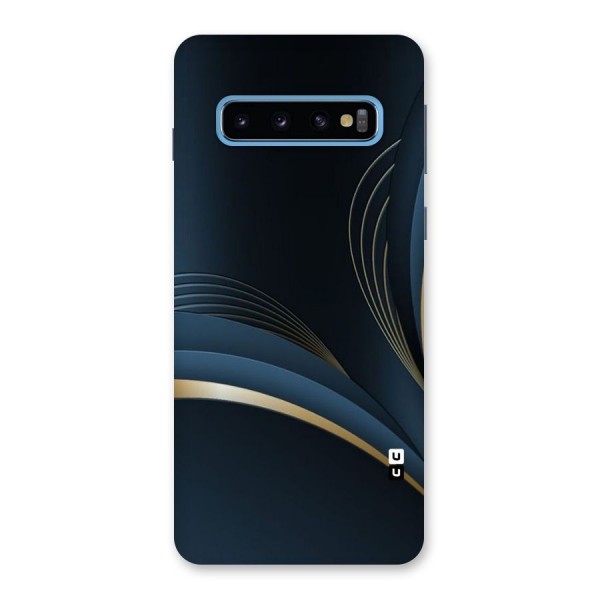 Gold Blue Beauty Back Case for Galaxy S10