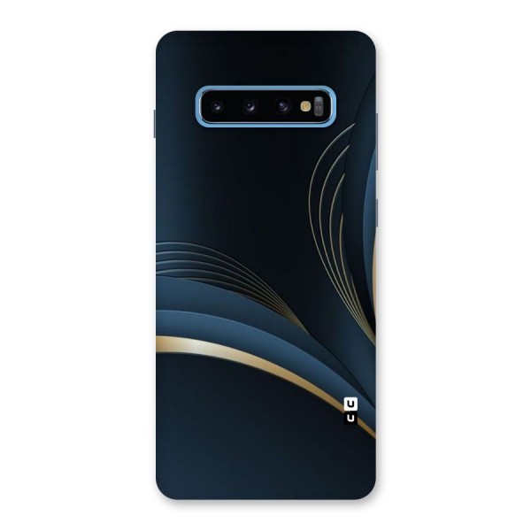 Gold Blue Beauty Back Case for Galaxy S10 Plus