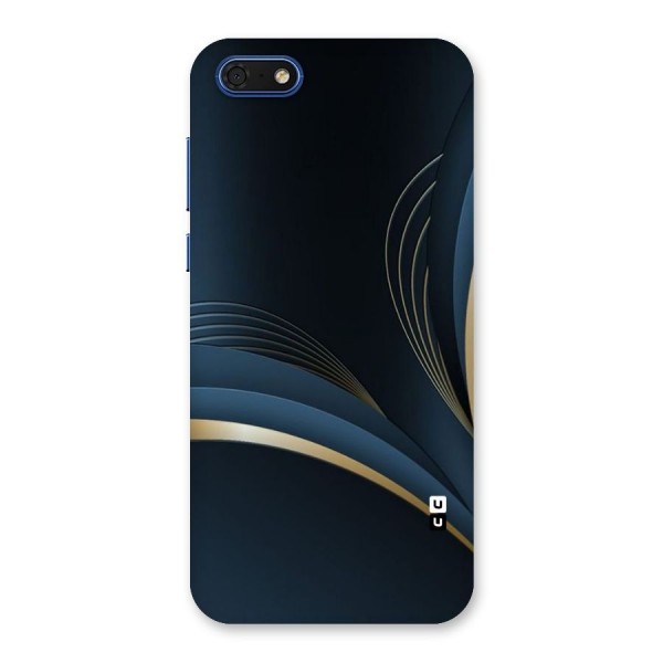 Gold Blue Beauty Back Case for Honor 7s