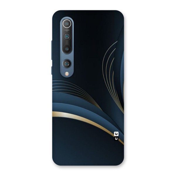 Gold Blue Beauty Back Case for Mi 10