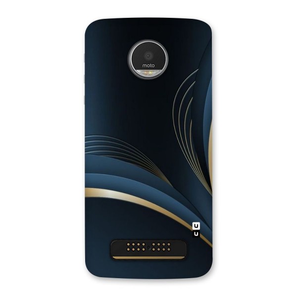 Gold Blue Beauty Back Case for Moto Z Play