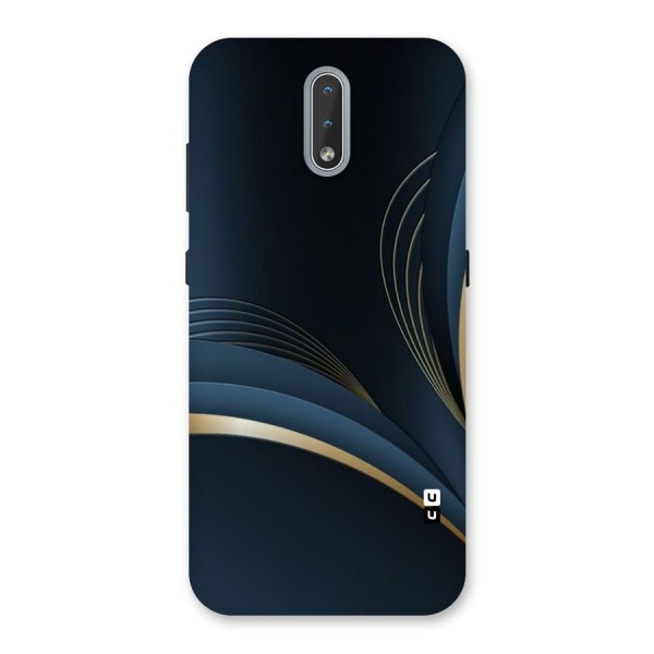 Gold Blue Beauty Back Case for Nokia 2.3