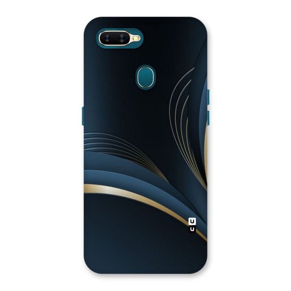 Gold Blue Beauty Back Case for Oppo A7