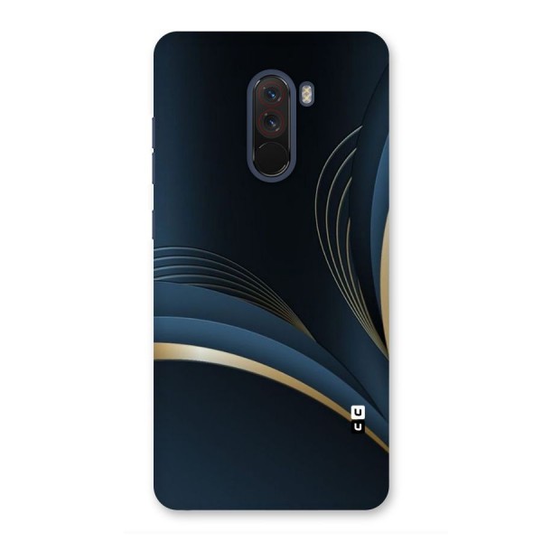 Gold Blue Beauty Back Case for Poco F1