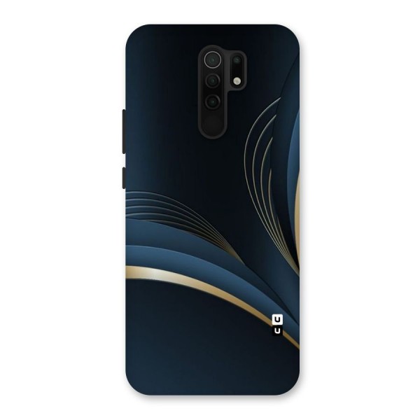 Gold Blue Beauty Back Case for Redmi 9 Prime