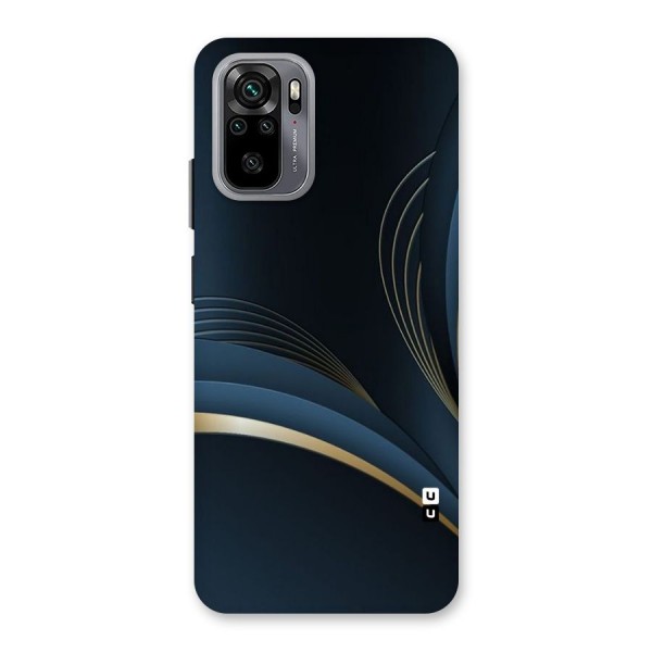 Gold Blue Beauty Back Case for Redmi Note 10