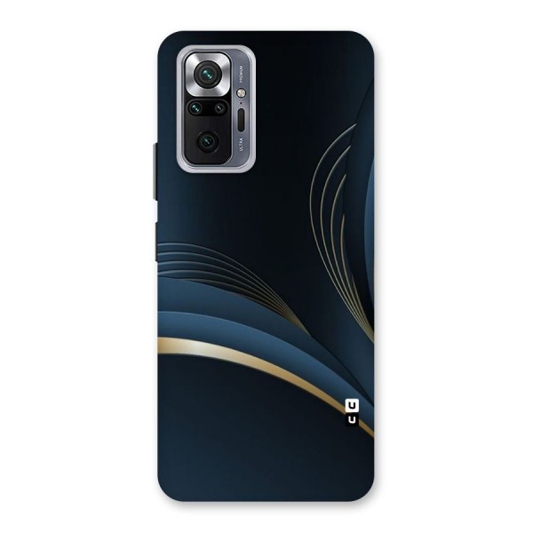 Gold Blue Beauty Back Case for Redmi Note 10 Pro