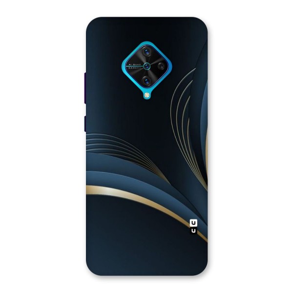 Gold Blue Beauty Back Case for Vivo S1 Pro