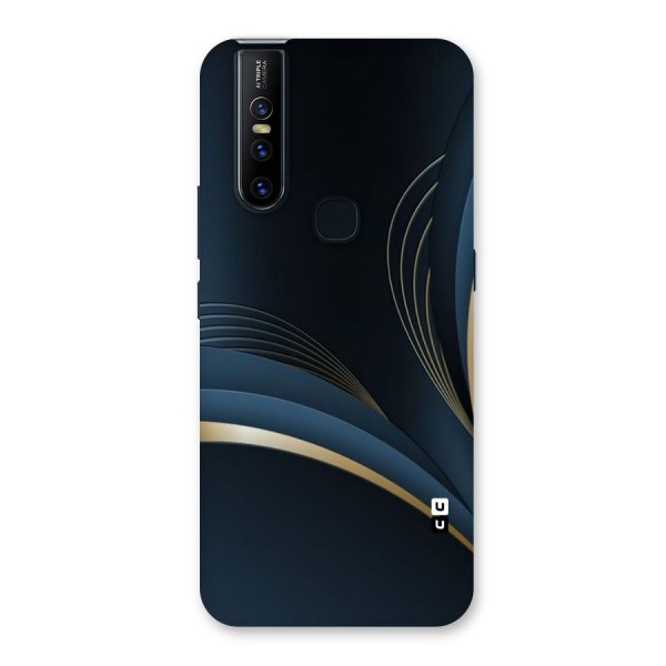 Gold Blue Beauty Back Case for Vivo V15